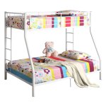 Walker Edison Twin-Over-Full Bunk Bed, White Image 1